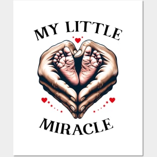 Baby Footprint Footprints Heart Hands Little Miracle Wonder Posters and Art